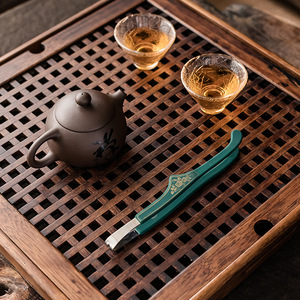 Oogishido <b>Tea</b> Tongs Stainless Steel Anti-Slip Flat Design For Kung Fu <b>Tea</b> <b>Set</b> Accessories - Product Image 4