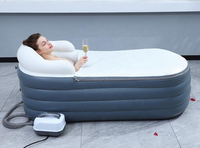 Baignoire gonflable Portable pliable et autoportante pour adulte avec Machine à bulles, nouvel arrivage
