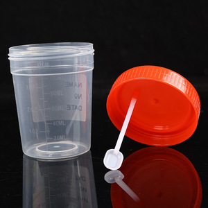 Gobelet d'échantillonnage Feiyue 40 ml en plastique transparent avec bouchon à vis gradué pour usage en laboratoire - Product Image 2