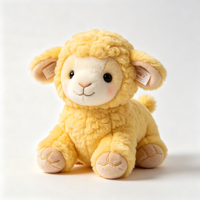 Jouets en peluche torsadés en polyester pour animaux assis, renard, lion, renne, rembourrés de coton PP, vente en gros transfrontalière