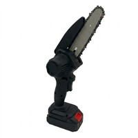 Gergaji Mini 4 Inch 6 Inch Tanpa Kabel Bertenaga Baterai, Gergaji Rantai Satu Tangan untuk Memotong Kayu, Pemangkasan Ranting Pohon, Kebun