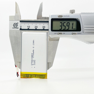 工場供給 リチウムポリマー モデル 36*60mm バッテリー DTP 603660 3.7V <span class=keywords><strong>1700mAh</strong></span> 充電式 2000mAh リチウムポリマー バッテリー - Product Image 3