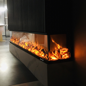 Cheminée Électrique Décorative Murale Très Grande de 78 Pouces à 3 Côtés, Personnalisable, Certifiée CE, Style <span class=keywords><strong>Foyer</strong></span> Européen, Vente en Gros - Product Image 5