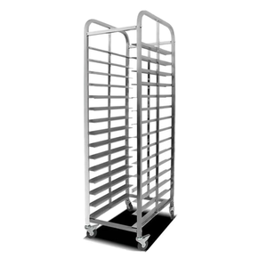 Rak Servis 201/304 Stainless Steel untuk Penggunaan Komersial, Loyang/Panci Panggang, Troli Roti Bakery 15 Rak, Berdiri Sendiri, Garansi 1 Tahun - Product Image 1