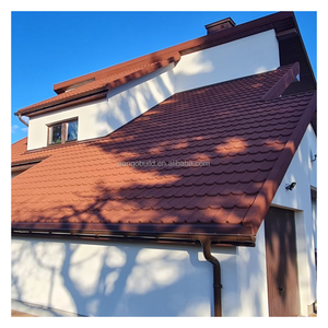 <span class=keywords><strong>CA</strong></span> Rostfreie farbige stein beschichtete Metalldach ziegel Hohe Haltbarkeit für Villa Home Roofs - Product Image 6