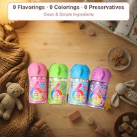 6 Probiotiques Actifs, Yaourt Lyophilisé qui Fond dans la Bouche, Sans OGM, Collation Naturelle pour Bébé, Boîte de 16g, Vente en Gros