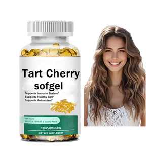 Cápsulas de Gel Suave con Extracto de Cereza Ácida Natural Ausreson, Veganas, Sin Gluten, Suplemento Antioxidante, Orgánico, Refuerzo Inmunológico para Adultos - Product Image 1