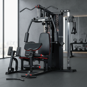 Máquina <span class=keywords><strong>Multigimnasio</strong></span> de Acero para 3 Personas, Estación de Dominadas, <span class=keywords><strong>Banco</strong></span> de Fitness, Máquina Integral 3 en 1, Entrenador Multifuncional de Uso Comercial - Product Image 3