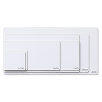 Tapis de souris vierge en caoutchouc blanc personnalisé OEM XS - 3XL avec logo imprimé par sublimation pour bureau et maison