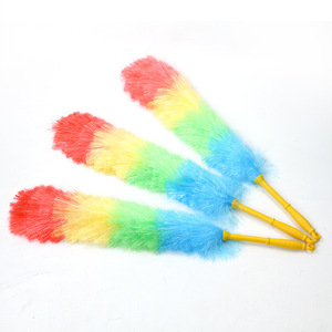 Plumeau en fibres de style coréen, tête ronde de 65 cm, couleur arc-en-ciel, pour le nettoyage des meubles - Product Image 1