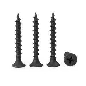 High Quality Black Phosphate Oval Head Drywall <strong>Screw</strong> Metric Phillips Bugle for Wood and Table for Black Gypsum Board - Product Image 4