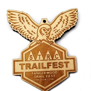 Medallas de Madera Personalizadas para Corredores de Maratón y Carreras de Bicicleta, Grabadas a Mano, Duraderas, Venta al Por Mayor del Fabricante - Product Image 3