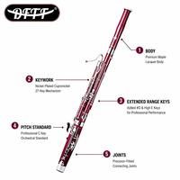 OEM Top Quality China Factory Woodwind Instruments Good Price High End Professional Bass Bassoon for Sale