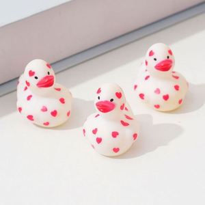 Mini Valentine Rubber Duckies Pinch Call Bathroom Baby <b>Bath</b> Love Funny Duck Toy - Product Image 3