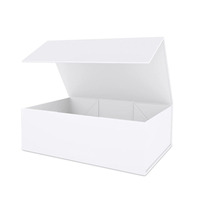 Boîte cadeau pliable rose gaufrée avec revêtement UV, recyclable, avec fermeture magnétique, personnalisable pour bougies, mariages et anniversaires