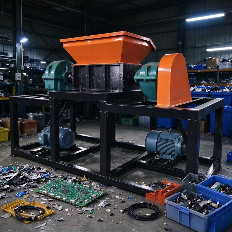 Recycle Electronics Machine Electronic Waste Shredder Machine, PCB Board Shredding Machine for ...