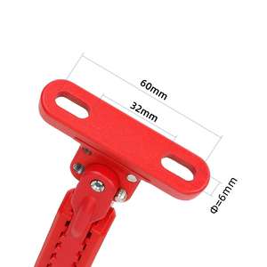 Ulip V2 17 CM Red Longer Adjustable Fit for 9bot Max G30 Electric Scooter Kickstand Aluminum Foot Support Footrest Side <b>Stand</b> - Product Image 3