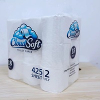 Rouleaux de papier toilette écologiques, sans danger pour les fosses septiques, 2 plis, gaufrés, 100% pâte de bois vierge, taille standard, vente en gros depuis le Guangdong