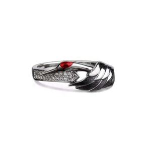 Nueva joyería fina elegante lujo sólido 925 plata esterlina esmalte Iced Out VVS Moissanite rojo coronado grúa <span class=keywords><strong>Grus</strong></span> anillo para mujeres - Product Image 1