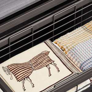 <b>Wardrobe</b> Pull Out Drawer Storage <b>Basket</b> Rectangle Durable Clothing Organizer Wall Mounted Type - Product Image 4