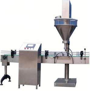 מכונת מילוי אבקות חצי אוטומטית איכותית ישירות מהמפעל, בעלת ראש מילוי יחיד, לבקבוקים ופחיות עם שקילה בורגית - Product Image 5