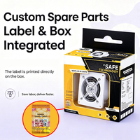 Boîte d'emballage de pièces détachées anti-contrefaçon avec étiquette de traçabilité à code QR intégré, en carton ondulé, certifiée ISO CE