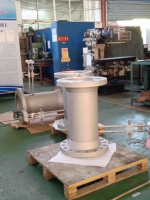 Anjun AVZ V-Cone Gas Flow Meter DN150 Badan Baja Karbon 304SS Sambungan Flens Kerucut untuk Gas Alam Udara Terkompresi Biogas DP
