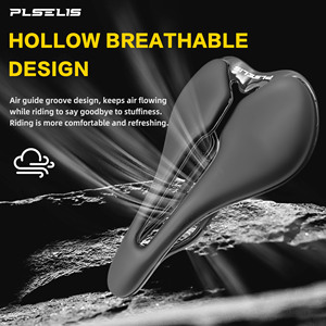 Plselis – <span class=keywords><strong>selle</strong></span> de vélo de route en fibre de carbone, coussin de siège universel pour vélo, 130g, creux, respirant, léger et confortable - Product Image 3
