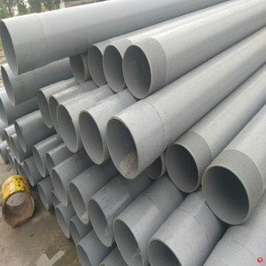 Foro aperto taglio cucitura <span class=keywords><strong>pvc</strong></span> tubo di infiltrazione di <span class=keywords><strong>acqua</strong></span> e tubo permeabile di perforazione pozzo filtraggio tubo ben perforato - Product Image 4
