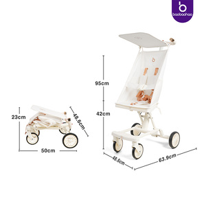 Cochecito de bebé ligero con toldo ajustable cómodo <span class=keywords><strong>para</strong></span> bebé - Product Image 6