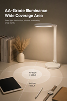 Lámpara de Escritorio LED al por Mayor, 10W, con Soporte para Teléfono, Luz de Mesa con Cuello de Cisne, OEM para Venta al por Menor