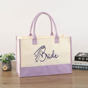 Custom <b>Bridal</b> Shower Personalized Bridesmaid Canvas Tote <b>Bag</b> Bachelorette Party <b>Bags</b> <b>for</b> <b>Wedding</b> <b>Day</b> Gift - Product Image 2