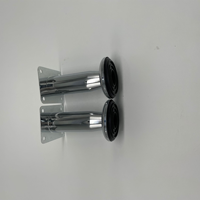 Pied de canapé conique en fer, Support de meubles en acier et laiton doré, lit de chevet, Chrome et métallique, 100mm, 1 pièce