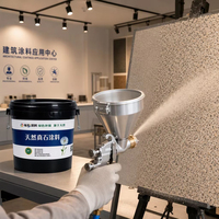 Peinture murale extérieure en pierre naturelle Yucai Factory, revêtement liquide en spray, à base d'eau, anti-jaunissement, pour pierre véritable