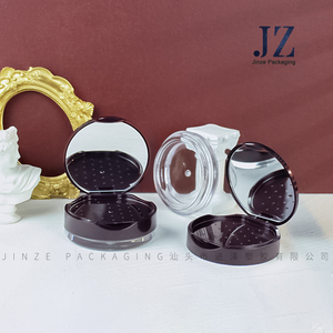 Jinze Mỏng Như Giấy Nhỏ Công Suất Bột Lỏng Mỹ Phẩm Bao Bì Jar Với Sàng - Product Image 2