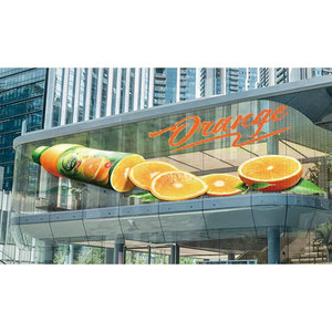 <span class=keywords><strong>Film</strong></span> de panneau LED adhésif transparent <span class=keywords><strong>Animation</strong></span> d'affichage d'écran en cristal flexible pour fenêtres en verre <span class=keywords><strong>Film</strong></span> LED flexible décoratif - Product Image 1