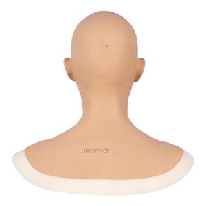 Couvre-chef en silicone avec maquillage beauté femme Betrice couvre-chef pour homme à femme Crossdressing Cosplay Halloween Party - Product Image 3