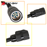 Adaptor Headset Taktis TS TAC-SKY 6-pin PRC PTT, Aksesori yang Cocok untuk Radio AN/PRC 148 152