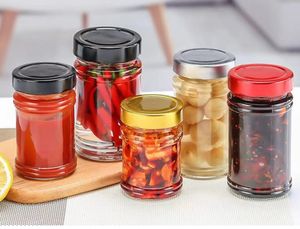 Bocal unique en verre pour cornichons Pâte de <span class=keywords><strong>boeuf</strong></span> Ketchup Sauce chili Beurre d'arachide Miel Bocaux en verre Emballage alimentaire en verre - Product Image 6