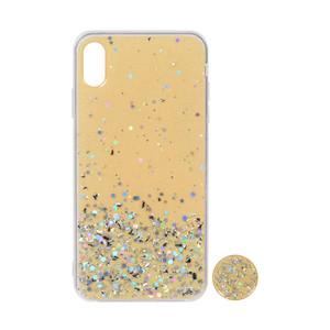 Nuovo Design Personalizzato Oro Stampa In Polvere Brillante Colla Della Copertura Posteriore di Scintillio Acrilico TPU Cassa Del Telefono Mobile Per <span class=keywords><strong>Samsung</strong></span> A10S - Product Image 4