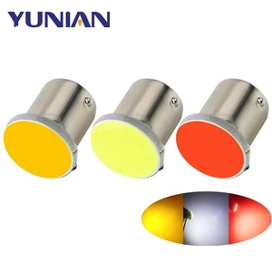 Bombilla LED para Auto P21W 1156 Ba15s 1157 Bay15d, Luz <span class=keywords><strong>de</strong></span> Señal <span class=keywords><strong>de</strong></span> Giro COB 12V, Blanca, Amarilla, Roja, Luces <span class=keywords><strong>de</strong></span> Freno, Reversa y Estacionamiento - Product Image 1