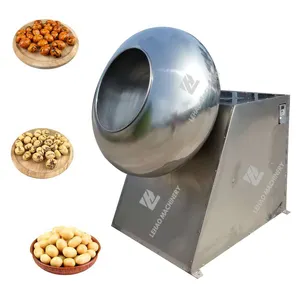 China made 300 kg/u capaciteit wasabi erwten pittige suiker pinda gecoat cacao bean coating machine op verkoop