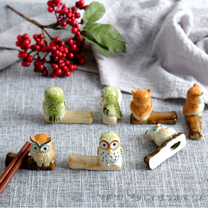 ที่วางตะเกียบเซรามิกรูปนกฮูกน่ารักสำหรับจัดโต๊ะอาหาร ขายส่ง - Product Image 3