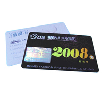Carte PET avec hologramme de sécurité, estampage à chaud, laminage, impression avec design invisible UV