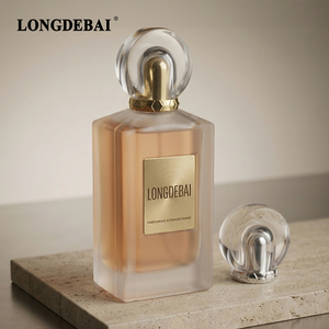 Botella de Perfume Rectangular de Vidrio Esmerilado Mate, Elegante y de Lujo, Vacía, de 100 ml, con Serigrafía, Ecológica, al por Mayor - Product Image 2