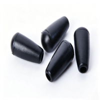 Embout conique double en plastique noir avec ouverture pour pieds de meubles et accessoires de protection de cadre tubulaire