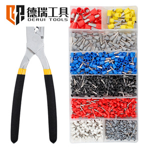 Derui <b>Tools</b> Crimping Pliers 0.5-16mm <b>Square</b> Tube Terminal Set For Wire Connection - Product Image 5