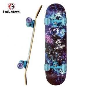 JIESEN ST-032 Skateboard de rue personnalisé double rocker, placage en bois d'érable, <span class=keywords><strong>film</strong></span> de transfert thermique, 4 roues en PU couleur claire, ABEC-9 Chrome - Product Image 6