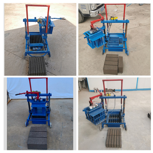 เครื่องทำอิฐบล็อกคอนกรีตแบบกึ่งอัตโนมัติ 2-45 หัวจ่าย สำหรับอิฐปูพื้นแบบมีรูและอิฐบล็อกคอนกรีต - Product Image 4