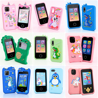 Joli téléphone intelligent pour enfants, écran tactile, double caméra CMOS, jeux éducatifs, lecteur MP3, écran 2.8 pouces, cadeau de Noël ou d'anniversaire